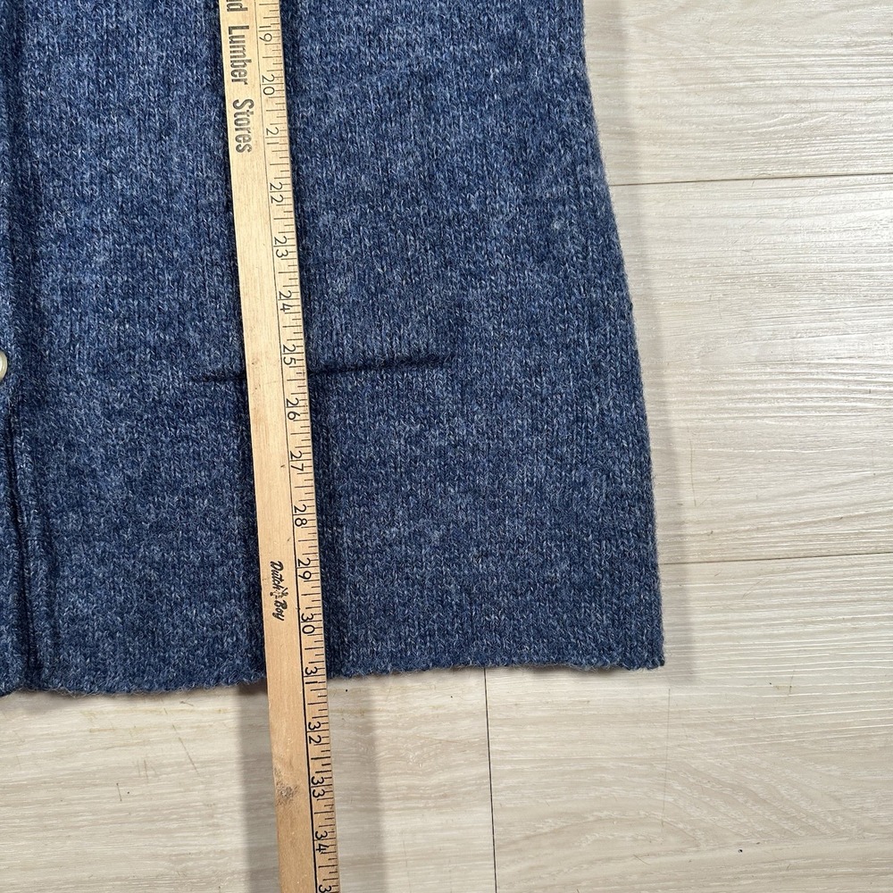 VTG Winona Cardigan Sweater Women's Size Small Blue Speckled Wool Nylon Blend - Picture 7 of 8